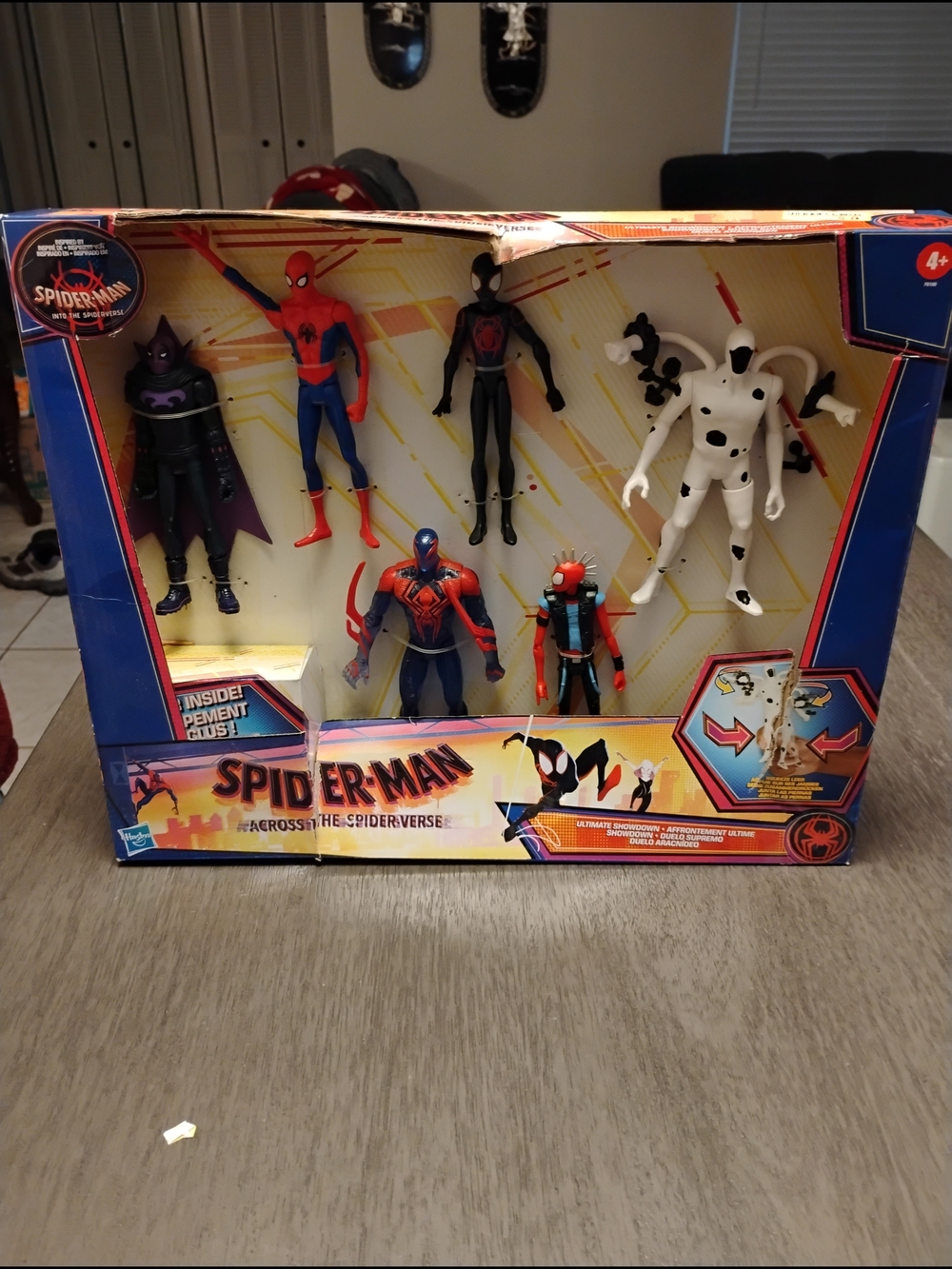 Spiderman Action Figure Playset - Red, Blue, Black, White, Purple